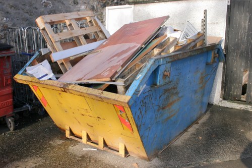 Customer raising a concern about a rubbish clearance service