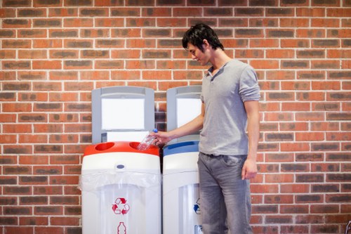 Supervisor reviewing safety steps before rubbish removal
