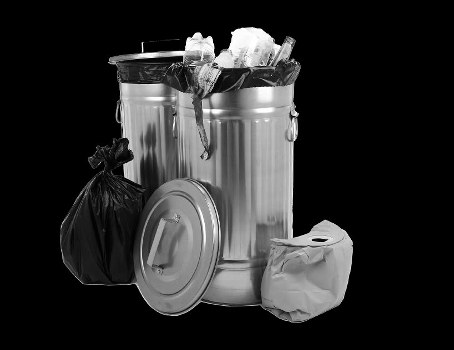 Rubbish clearance staff following safety policy and procedures