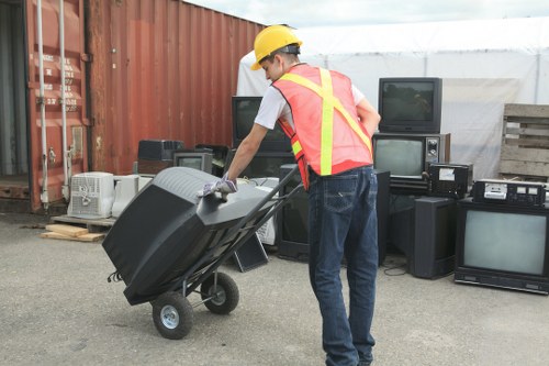 Preparation and removal of items from a flat during clearance in Acton