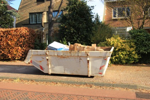 Recyclable household items prepared for transfer station processing